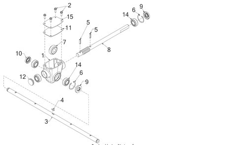 Auger Gearbox Diagram and Parts List for 2X26-INCHHP (31AM5CVS710)(2017) Cub Cadet Snow Blower